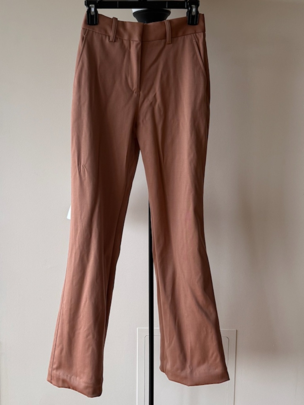 NWT REISS Stretch-Wool Luna Flair Trousers - Rose - Picture 7 of 14